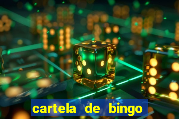 cartela de bingo cha de bebe